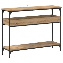 Table console chêne artisanal 100 x 29 x 75 cm 626685626685
