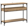 Table console chêne artisanal 100 x 29 x 75 cm 626685626685