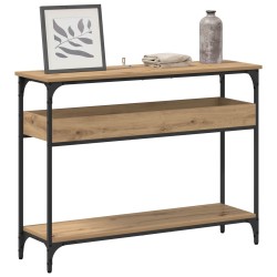 Table console chêne artisanal 100 x 29 x 75 cm 626685626685