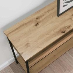 Table console chêne artisanal 100 x 29 x 75 cm 626685626685