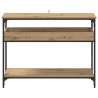Table console chêne artisanal 100 x 29 x 75 cm 626685626685