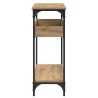 Table console chêne artisanal 100 x 29 x 75 cm 626685626685