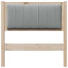Tête de lit capitonnée avec tête de lit Marron 75 cm Pin massif 626689626689