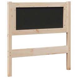Tête de lit capitonnée avec tête de lit Marron 75 cm Pin massif 626689626689