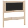 Tête de lit capitonnée avec tête de lit Marron 75 cm Pin massif 626689626689