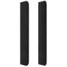 Tête de lit avec oreilles Noir 203x16x118/128 cm Velours 626691626691