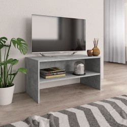 Meuble TV Gris béton 80x40x40 cm Bois d'ingénierie 626693626693