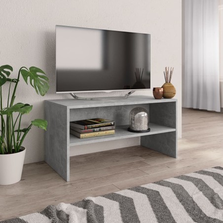 Meuble TV Gris béton 80x40x40 cm Bois d'ingénierie 626693626693