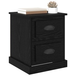 Cabinet de chevet avec tiroir Chêne noir 39 x 39 x 47.5 cm 626694626694