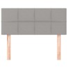 Tête de lit Gris clair 100x5x78/88 cm Tissu 626696626696