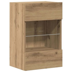 Meubles muraux avec lumières LED pour TV 2 pcs chêne artisanal 626704626704