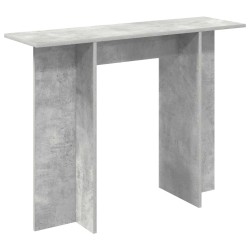 Table console Gris béton 100 x 30 x 75 cm Bois d'ingénierie 626706626706