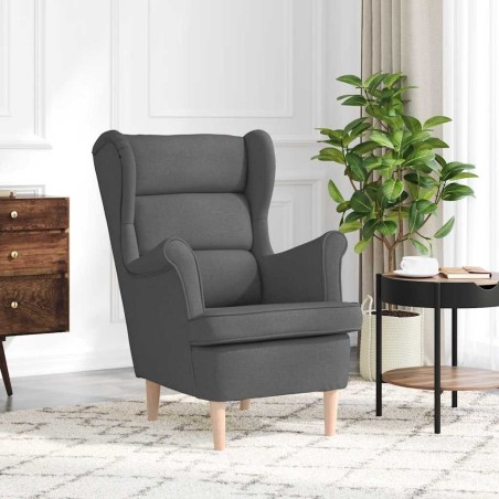 Fauteuil gris foncé 74x84x100 cm tissu 626707626707