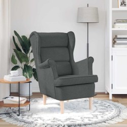 Fauteuil gris foncé 74x84x100 cm tissu 626707626707
