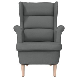 Fauteuil gris foncé 74x84x100 cm tissu 626707626707