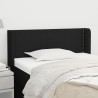 Tête de lit avec oreilles Noir 83x16x78/88 cm Tissu 626708626708