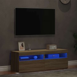 Meubles TV avec lumières LED 2 pcs Chêne sonoma 60x35x40 cm 626714626714