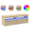 Meubles TV avec lumières LED 2 pcs Chêne sonoma 60x35x40 cm 626714626714