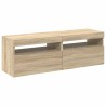 Meubles TV avec lumières LED 2 pcs Chêne sonoma 60x35x40 cm 626714626714