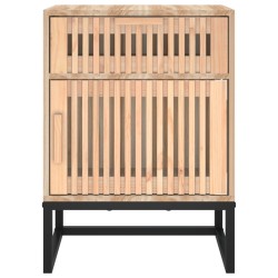 Table de chevet 40x30x55,5 cm bois d’ingénierie et fer 626716626716
