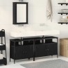 Meubles de salle de bain 3 pcs Noir Bois d'ingénierie 626717626717