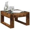 Table basse avec LED infini chêne fumé 50x53x30 cm 626721626721
