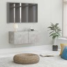 Meuble TV Gris béton 80x30x30 cm Bois d’ingénierie 626722626722