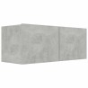 Meuble TV Gris béton 80x30x30 cm Bois d’ingénierie 626722626722