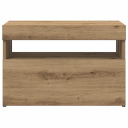 Meubles TV avec lumières LED 2 pcs chêne artisanal 626724626724
