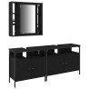 Meubles de salle de bain 3 pcs Noir Bois d'ingénierie 626726626726