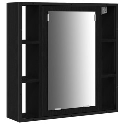 Meubles de salle de bain 3 pcs Noir Bois d'ingénierie 626726626726