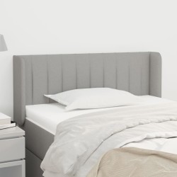 Tête de lit avec oreilles Gris clair 103x16x78/88 cm Tissu 626729626729