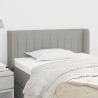 Tête de lit avec oreilles Gris clair 103x16x78/88 cm Tissu 626729626729