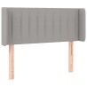 Tête de lit avec oreilles Gris clair 103x16x78/88 cm Tissu 626729626729