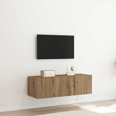 Meuble TV mural 100 x 35 x 31 cm Chêne artisanal 626733626733