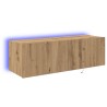 Meuble TV mural 100 x 35 x 31 cm Chêne artisanal 626733626733