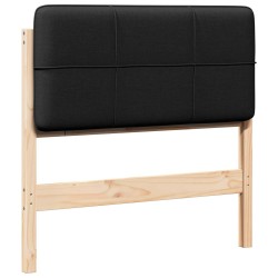 Tête de lit capitonnée Marron et Noir 75 cm Pin massif 626737626737