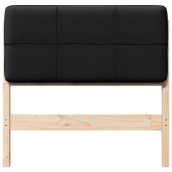 Tête de lit capitonnée Marron et Noir 75 cm Pin massif 626737626737