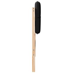 Tête de lit capitonnée Marron et Noir 75 cm Pin massif 626737626737