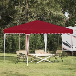 Tente de fête pop-up 288 x 288 x 245 cm Bordeaux Tissu Oxford 626741626741
