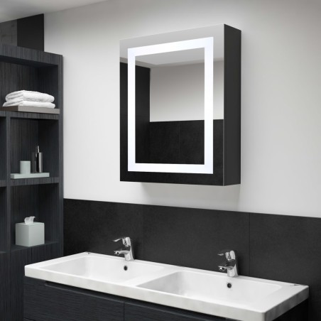 Armoire de salle de bain à miroir LED 50x13x70 cm 626743626743