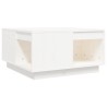 Table basse Blanc 60x61x32,5 cm Bois massif de pin 626744626744