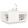 Table basse Blanc 60x61x32,5 cm Bois massif de pin 626744626744
