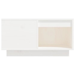 Table basse Blanc 60x61x32,5 cm Bois massif de pin 626744626744