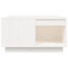 Table basse Blanc 60x61x32,5 cm Bois massif de pin 626744626744