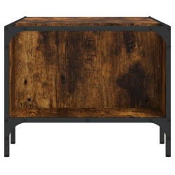Table basse avec support chêne fumé 100x51x40cm bois ingénierie 626747626747