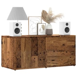 Meuble TV vieux bois 80x34x35,5 cm bois d'ingénierie 626748626748