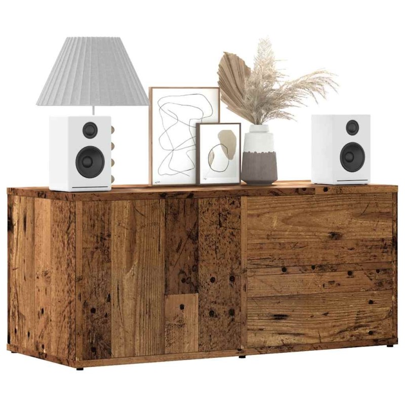 Meuble TV vieux bois 80x34x35,5 cm bois d'ingénierie 626748626748
