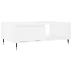 Table basse blanc 90x60x35 cm bois d'ingénierie 626749626749