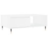 Table basse blanc 90x60x35 cm bois d'ingénierie 626749626749